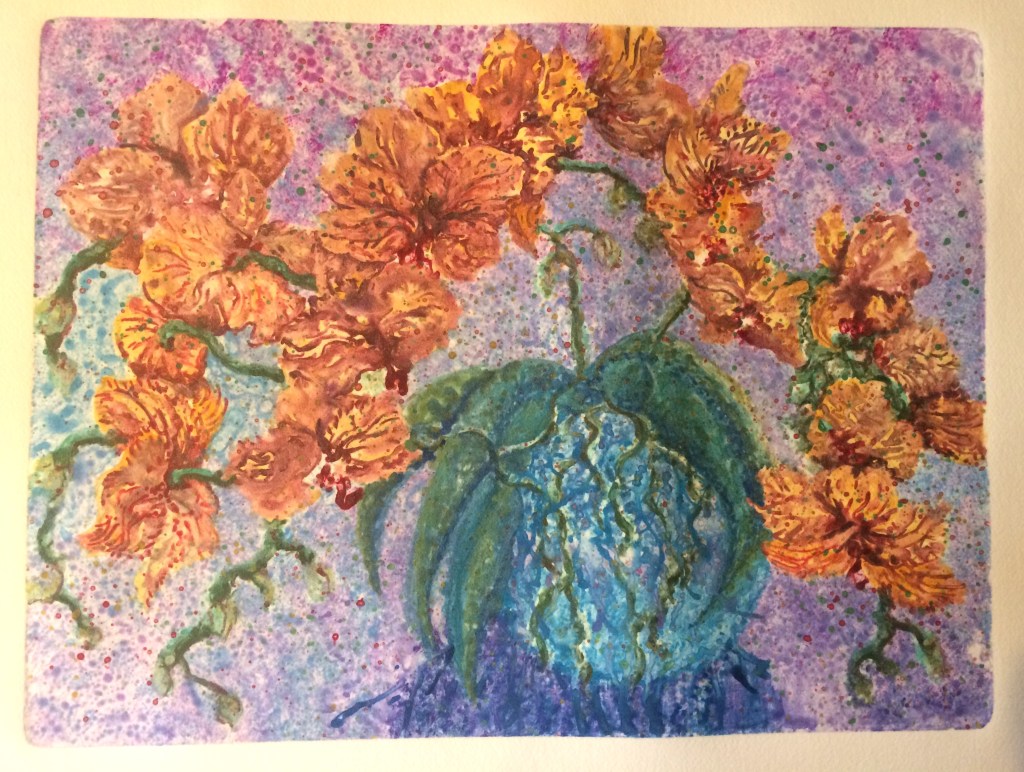 "Dance of the Orchid"
9" x 11"
Monotype
$200.